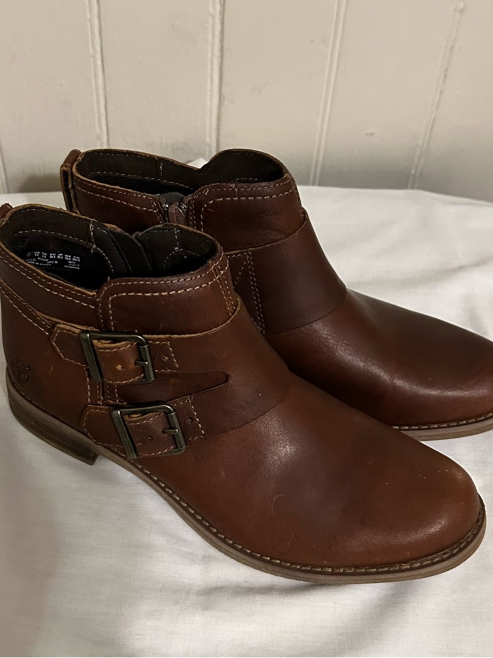 Timberland Earthkeepers Savin Hill Double Buckle Ankle Boots/Size 8.5/Brown/LNC